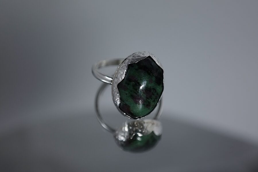 Balance Ruby Zoisite Ring / UK Size O 1/2 / US Size 7.5