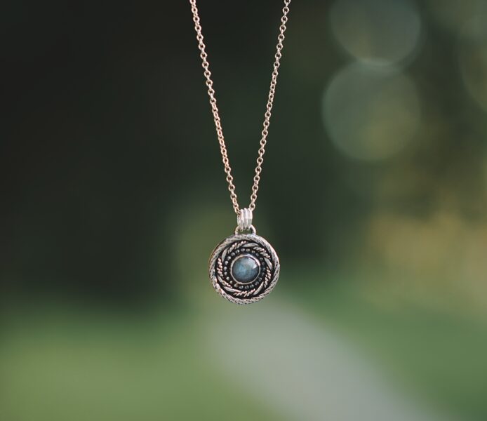 "Rings of Power" labradorite pendant